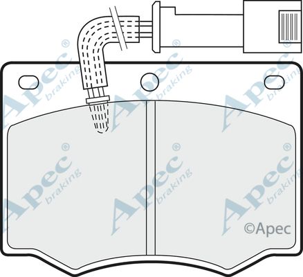 APEC BRAKING Piduriklotsi komplekt,ketaspidur PAD529